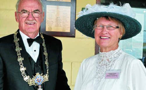 Mayor Ron Bellingham and Warwick and District Historical Society president Janice Flood at the official opening of the Rose Garden. Mayor Ron Bellingham and Warwick and District Historical Society president Janice Flood at the official opening of the Rose Garden.